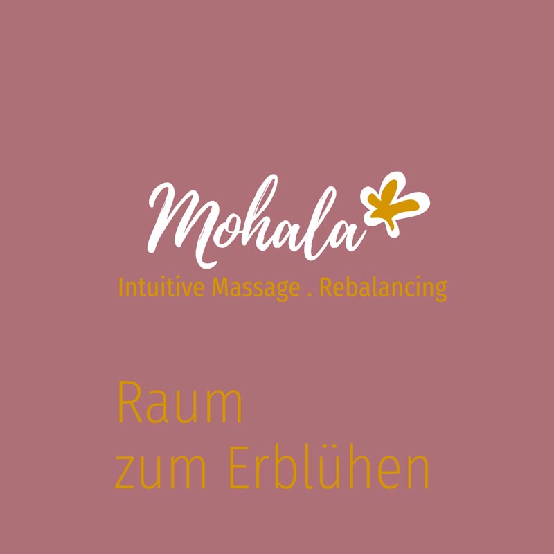 Logo Mohala mit Ausschnitt Praxisraum von Gudrun Wronker
