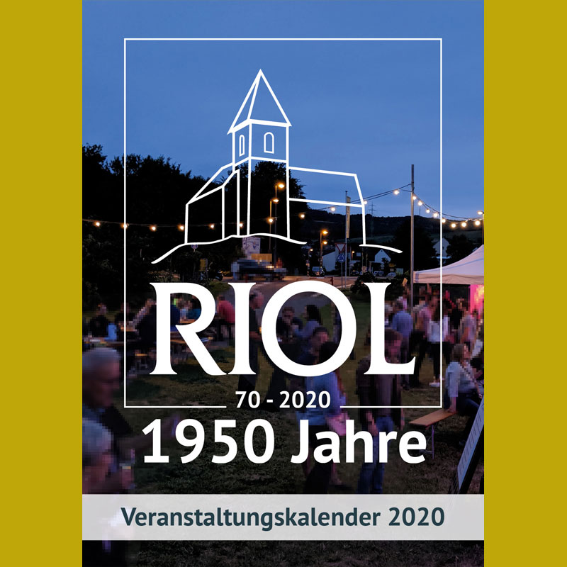 Cover Veranstaltungskalender Riol 2020