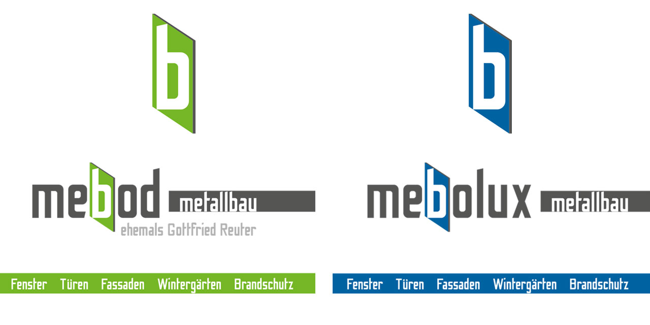 Logos von mebod und mebolux