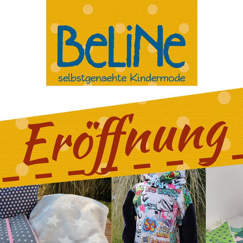 Ausschnitt Flyer zur Eröffnung BeLiNe