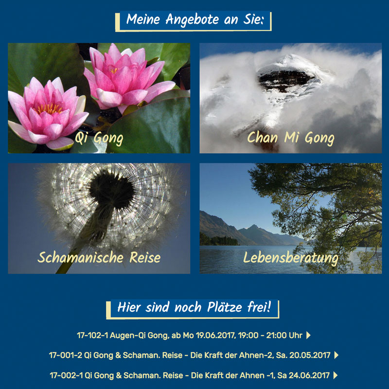 Ausschnitt aus der Website von Irene Marquart