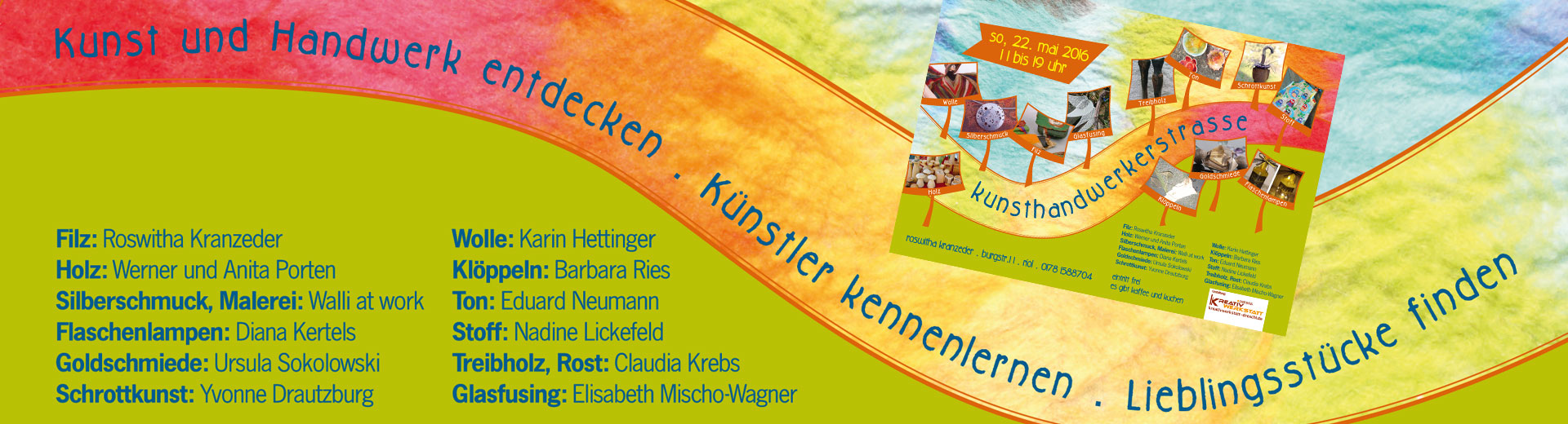 Ausschnitt Plakat und Flyer