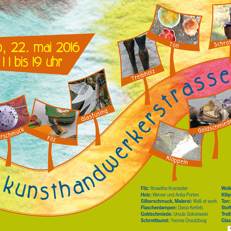 Kunsthandwerkerstrasse Riol - Ausschnitt Plakat