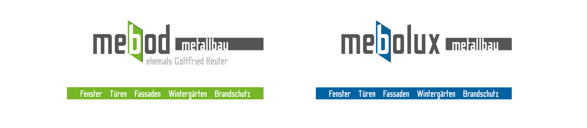 Logos von mebod und mebolux