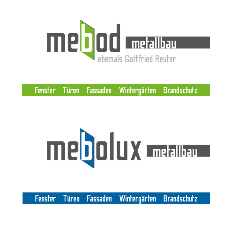 Logos von mebod und mebolux