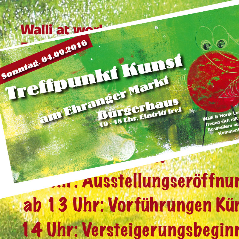 Ausschnitt aus dem Flyer für Treffpunkt Kunst